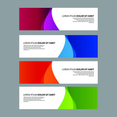 Fototapeta premium Vector Abstract design banner web template