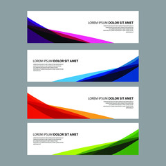 Fototapeta premium Vector Abstract design banner web template