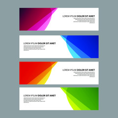 Fototapeta premium Vector Abstract design banner web template