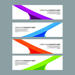 Fototapeta premium Vector Abstract design banner web template