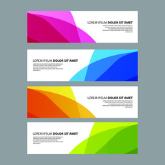 Fototapeta premium Vector Abstract design banner web template