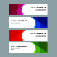 Fototapeta premium Vector Abstract design banner web template