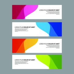 Fototapeta premium Vector Abstract design banner web template