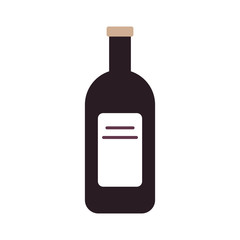 wine bottle drink isolated icon