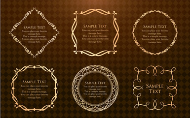 高級感のあるフレームデザイン