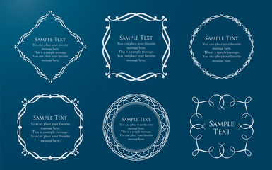 高級感のあるフレームデザイン