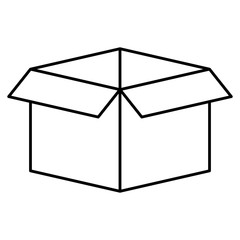 carton box packing isolated icon
