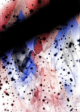 abstract background with lots of light spots blue red smoke effect wallpaper for Android