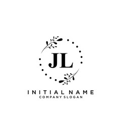 Letter JL Beauty Logo Template Vector