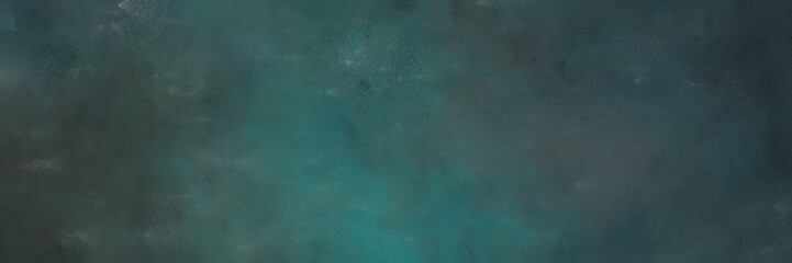 dark slate gray, blue chill and dim gray colored vintage abstract painted background with space for text or image. can be used as header or banner