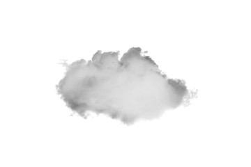 Obraz premium white cloud Isolated on white background,Smoke Textured,brush effect