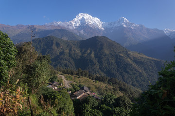 Obraz premium Beautiful view of Mountain and hills