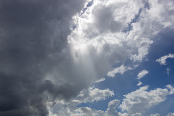 blue sky with clouds