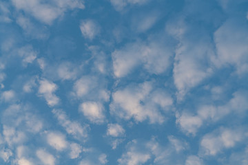 White cloud and blue sky background