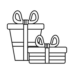gifts boxes presents isolated icons