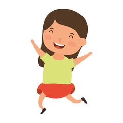 cute little girl comic character