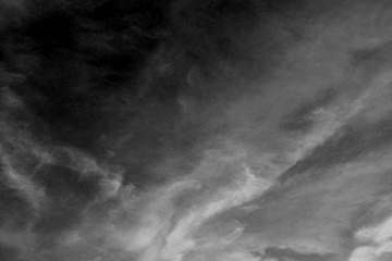 Obraz na płótnie Canvas White cloud textured and sky isolated on black background