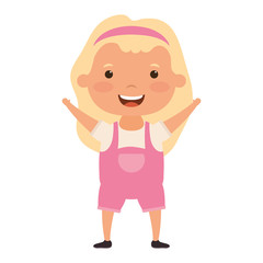 cute little girl comic character