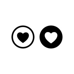 Love Heart Symbol Icon Design Illustration EPS 10