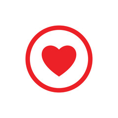 Love Heart Symbol Icon Design Illustration EPS 10