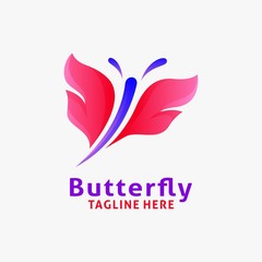 Beauty butterfly logo design