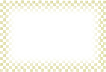 市松模様のフレーム　水彩