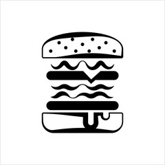 Burger Icon, Fast Food Burger