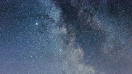Night sky with shiny stars, Milky Way galaxy