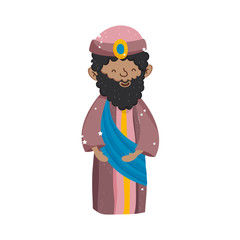 wise king with crown manger nativity, merry christmas