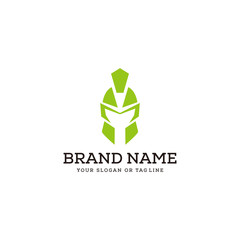 creative logo design concept spartan vector template