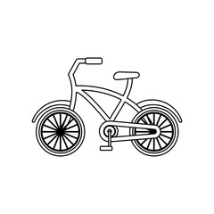 Fototapeta na wymiar bicycle vehicle on white background