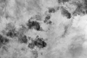 sky with black and white cloud textured background