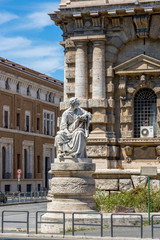 Fototapeta na wymiar Monument to Mark Licinius Crassus, an ancient Roman commander and politician, consul of 70 and 55 BC. uh