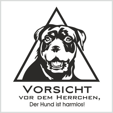 Vorsicht vor dem Hund