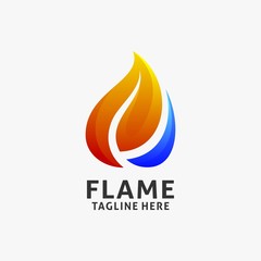 Fire flow logo design