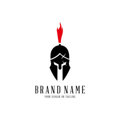 creative logo design concept warrior vector template