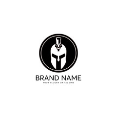 creative logo design concept warrior vector template