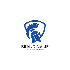 Obraz premium creative logo design concept warrior vector template