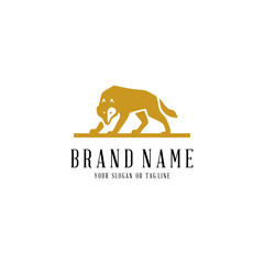 wolf logo design vector template white background