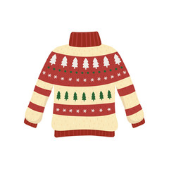 christmas ugly sweater party decorative pine trees