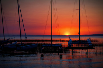 Boats Sunset