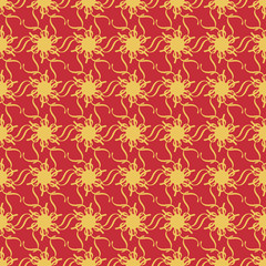 Abstract geometric background, vector seamless pattern, ornamental wallpaper, elegant ornament for wrapping paper and other surfaces.