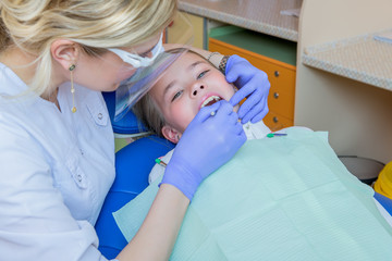 dental treatment in the clinic for children