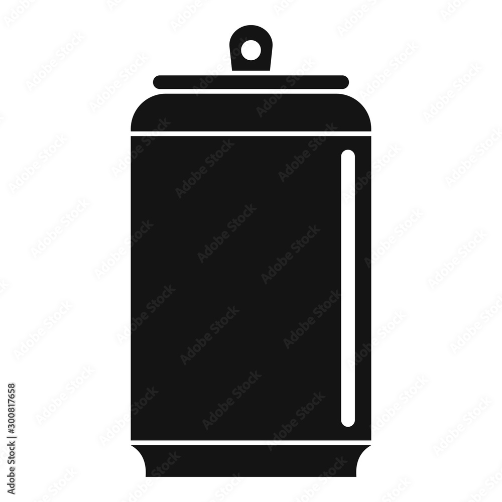 Poster empty tin can icon. simple illustration of empty tin can vector icon for web design isolated on whit