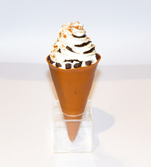 Ice cream model isolated on white background