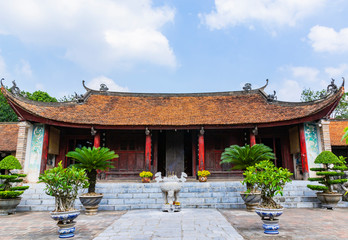 Scenery of Thuong shrine (den Thuong) in ancient Co Loa citadel, Vietnam. Co Loa was capital of Au Lac (old Vietnam), the country was founded by Thuc Phan (An Duong Vuong) about 2nd century BC.