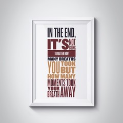 inspiration quote on paper