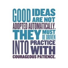 inspiration quote on paper