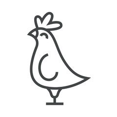Line icon cock