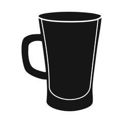 Isolated object of cup and juice logo. Graphic of cup and sugar vector icon for stock.
